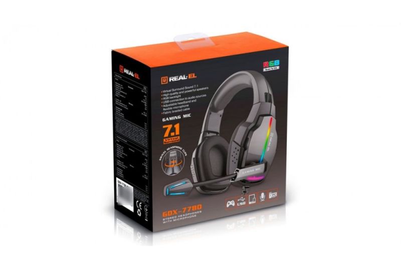 Гарнітура REAL-EL GDX-7780 Black (EL124100047)