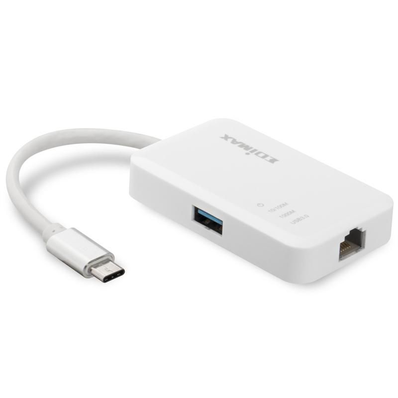 Мережевий адаптер Edimax USB-C (1xGE, 3xUSB 3.0) (EU-4308)
