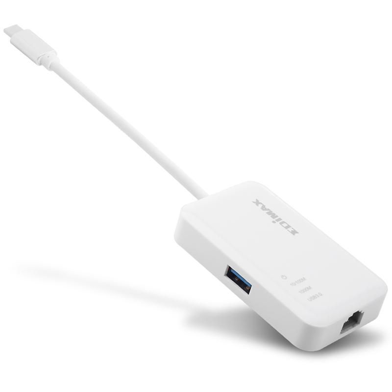 Мережевий адаптер Edimax USB-C (1xGE, 3xUSB 3.0) (EU-4308)