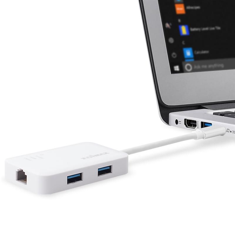 Мережевий адаптер Edimax USB-C (1xGE, 3xUSB 3.0) (EU-4308)