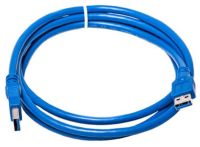 Кабель PowerPlant USB3.0(AM)-USB3.0(AM), 1.5м, синій (KD00AS1228)