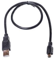 Кабель PowerPlant USB2.0(AM)-MiniUSB(AM), 0.5м, Black (KD00AS1219)