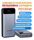 Универсальная мобильная батарея Sigma mobile X-Power SI30A7QLX 30000mAh Silver (4827798479117)