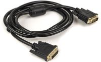 Кабель PowerPlant DVI-D 24M-24M, 1.5м, Double ferrites, Black (CA910854)
