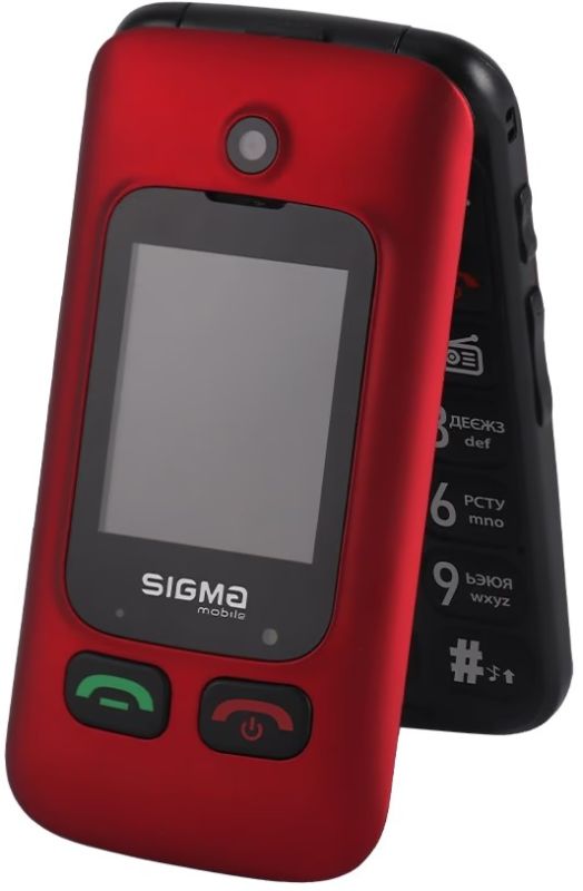 Мобильный телефон Sigma mobile Comfort 50 Shell Duo Type-C Dual Sim Red/Black (4827798212516)