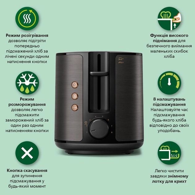 Тостер Philips Viva Collection (HD2650/30)