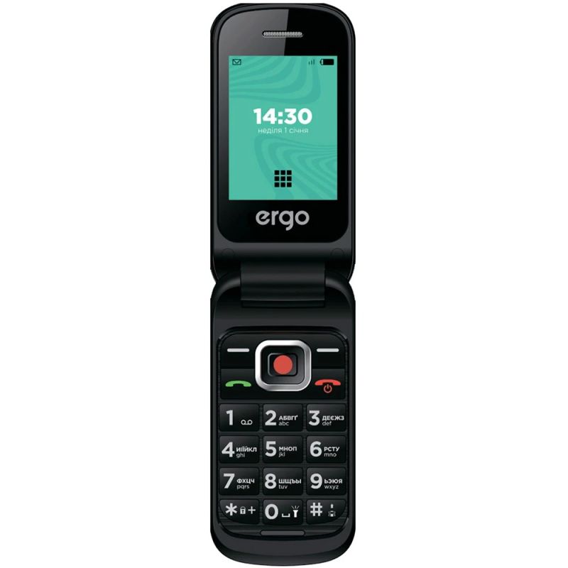 Мобiльний телефон Ergo F241 Dual Sim Black (F241 Dual Sim (black))