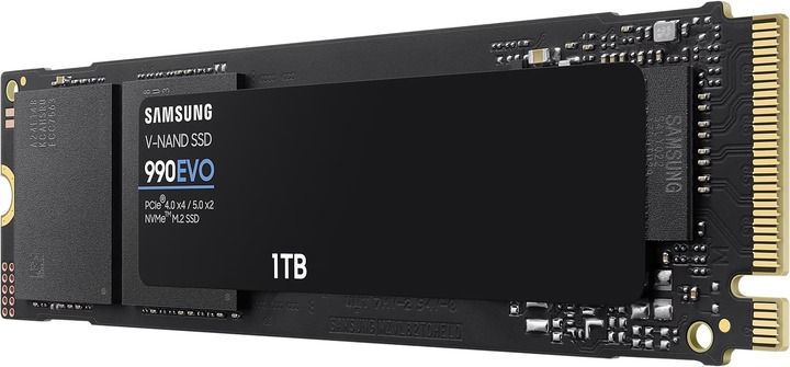 Накопитель SSD  1ТB Samsung 990 EVO M.2 2280 PCIe 5.0 x4 NVMe V-NAND TLC (MZ-V9E1T0BW)