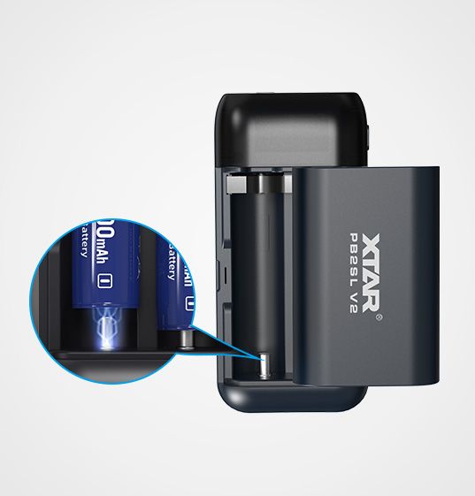 Універсальна мобільна батарея XTAR PB2SL V2 Black (5062)
