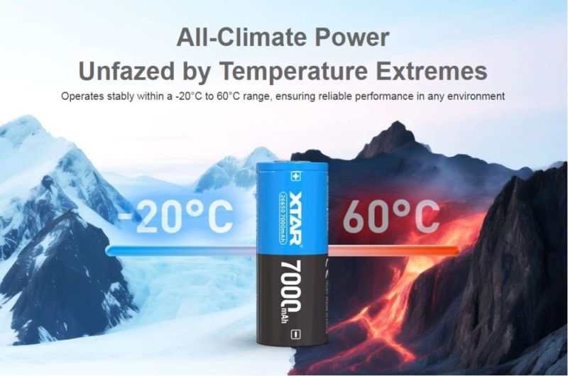 Аккумулятор XTAR 26650P 7000 mAh 1 шт. (5114)