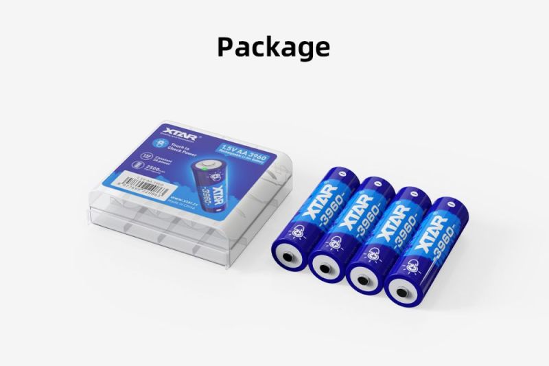 Аккумулятор XTAR AA/HR06 Li-ion 2500 mAh 4 шт. (5200)