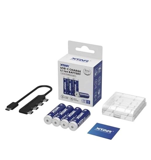 Аккумулятор XTAR AA/HR06 Li-ion USB-C 3000 mAh 4 шт. (5203)