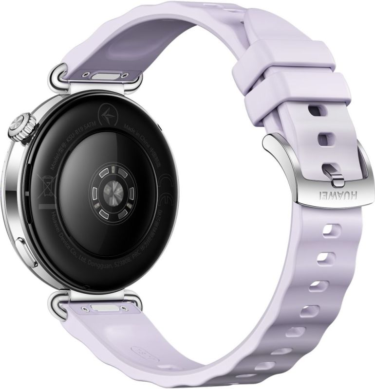 Смарт-годинник Huawei Watch GT 6 41mm Steel with Purple Fluoroelastomer Strap (55020FTM)