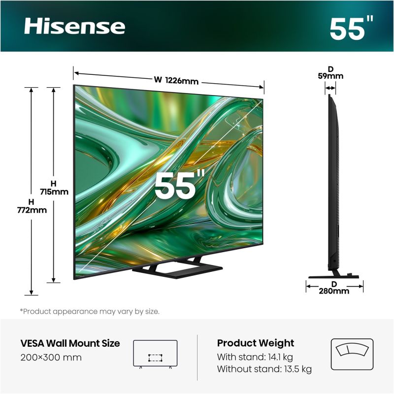 Телевізор Hisense (55E8S)