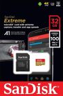 Карта памяти MicroSDHC  32GB UHS-I/U3 Class 10 SanDisk Extreme A1 R100/W60MB/s + SD-adapter (SDSQXAF-032G-GN6MA)