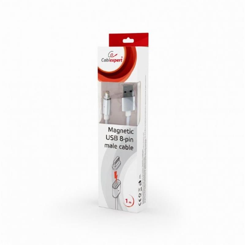 Кабель Cablexpert USB - Lightning (M/M), 1 м, белый (CC-USB2-AMLMM-1M)
