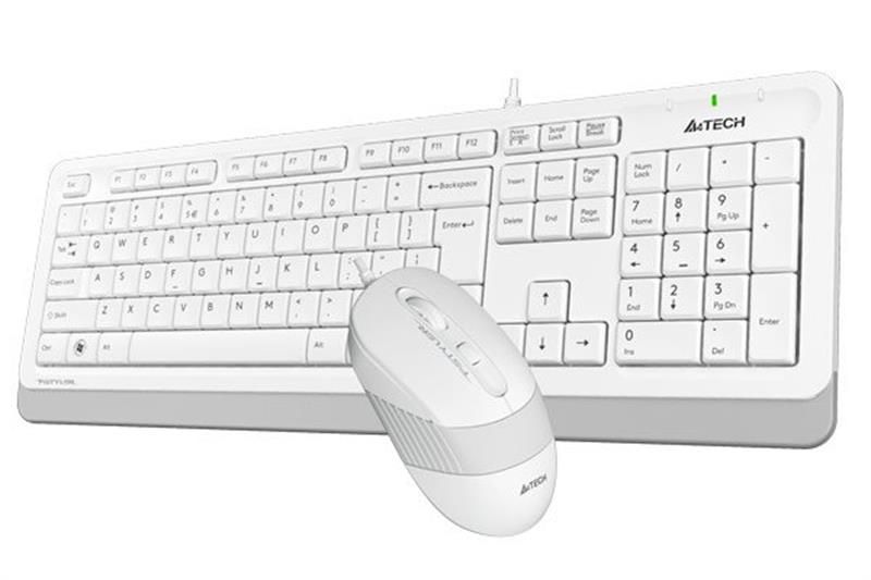 Комплект (клавиатура, мышь) A4Tech F1010 White (F1010 (White))