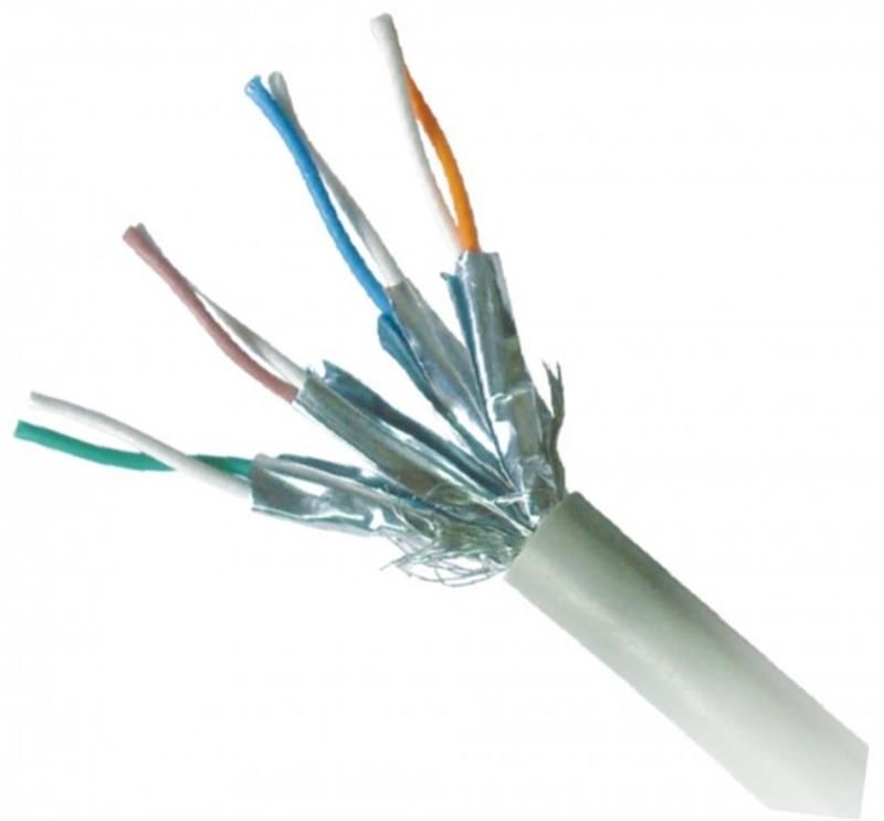 Патч-корд S/FTP Cablexpert литой, 50u "штекер с защелкой, 0.5м, серый (PP6A-LSZHCU-0.5M)