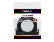 Кабель REAL-EL Pro VGA - VGA (M/M), 1.8 м, чорний пакет (EL123500043)