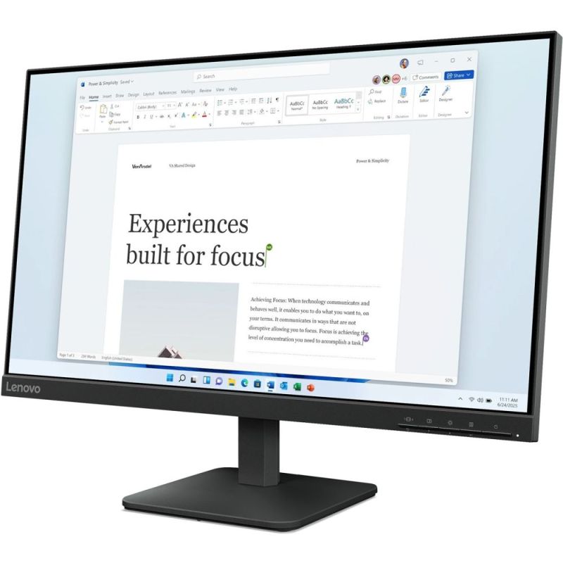 Монітор Lenovo 23.8" Lenovo L24-4e IPS Black 100Hz (68C2KAC1UA)
