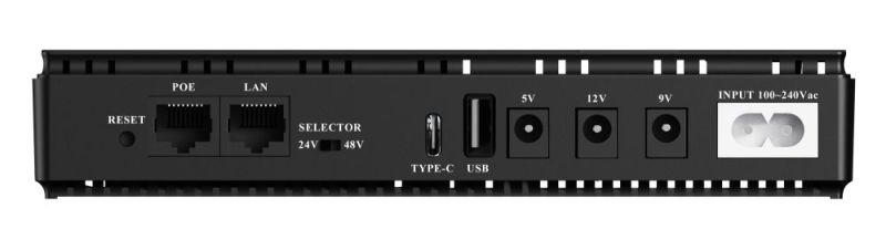 Джерело безперебійного живлення Yepo DC-UPS YP-36W/12000mAh LiFePO4 DC-9V/12V/24V/48V (UA-112969) (6925112969776)