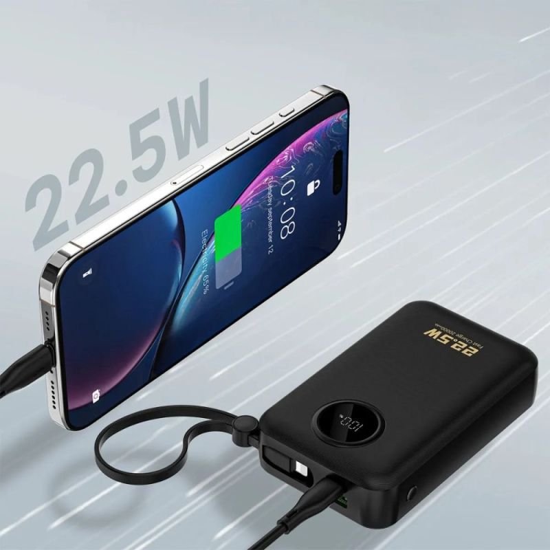 Универсальная мобильная батарея Dudao K14+ 20000mAh 22.5W Black (6977196680016)