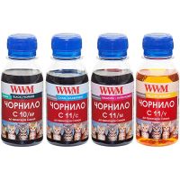 Комплект чернил WWM CANON PG510BP/CL511 B/C/M/Y 4*100г (C10/11SET4-2)