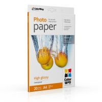 Фотопапір ColorWay глянцевий 180г/м2 A4 20 арк. (PG180020A4)