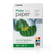 Фотопапір ColorWay глянцевий двосторонній 220г/м2 A4 50 арк. (PGD220050A4)