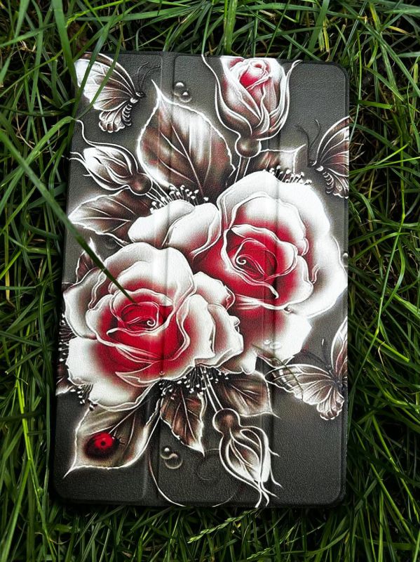 Чeхол BeCover Smart Case для Samsung Galaxy Tab A9 SM-X115 8.7" Black Rose (711266)