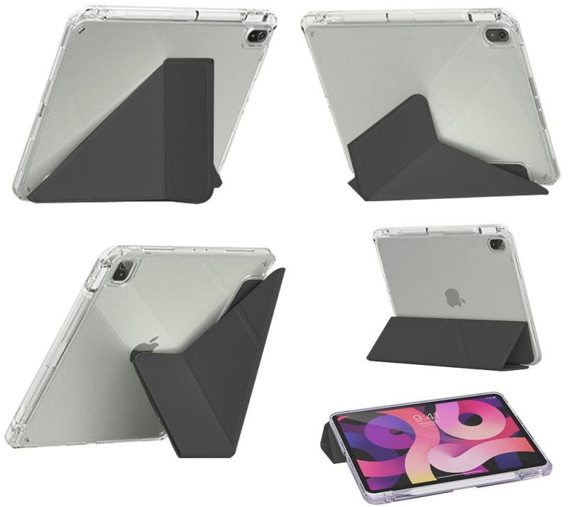 Чeхол-книжка BeCover Ultra Slim Origami Transparent с креплением Apple Pencil для Apple iPad Air 11" M2 2024 Black (711389)