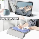 Чeхол-книжка BeCover Soft Edge TPU с креплением Apple Pencil для Apple iPad Pro 13" M4 2024 Gray (711718)