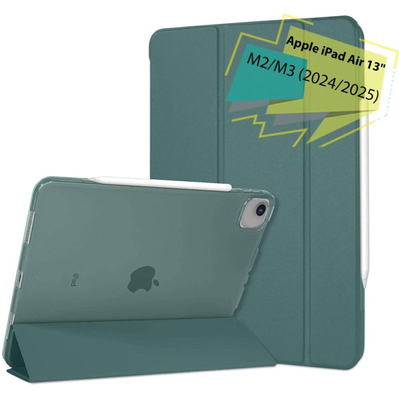 Чeхол-книжка BeCover Tri Fold Hard для Apple iPad Air 13" M2 2024 Dark Green (711723)