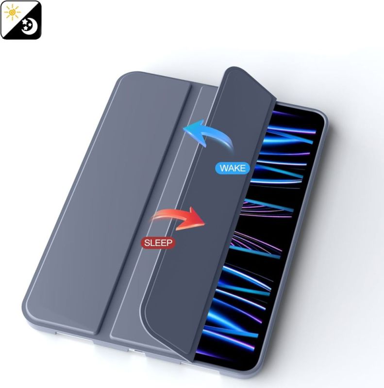 Чeхол-книжка BeCover Tri Fold Soft TPU Silicone для Apple iPad Pro 11" M4 2024 Purple (711749)