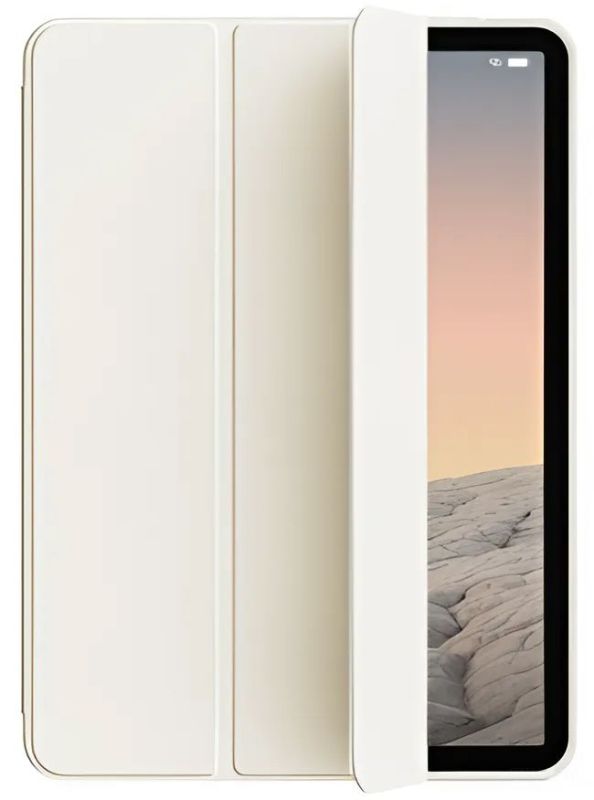 Чeхол-книжка BeCover Tri Fold Soft TPU Silicone для Apple iPad Pro 13" M4 2024 Beige (711751)
