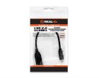 Кабель REAL-EL USB Type-C - USB V 2.0 (M/F), 0.1 м, чорний (EL123500017)