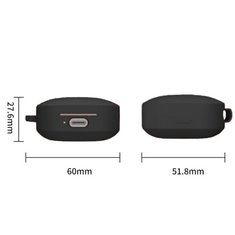Чохол для навушників BeCover Silicon для Xiaomi Redmi Buds 6 Active Black (712012)