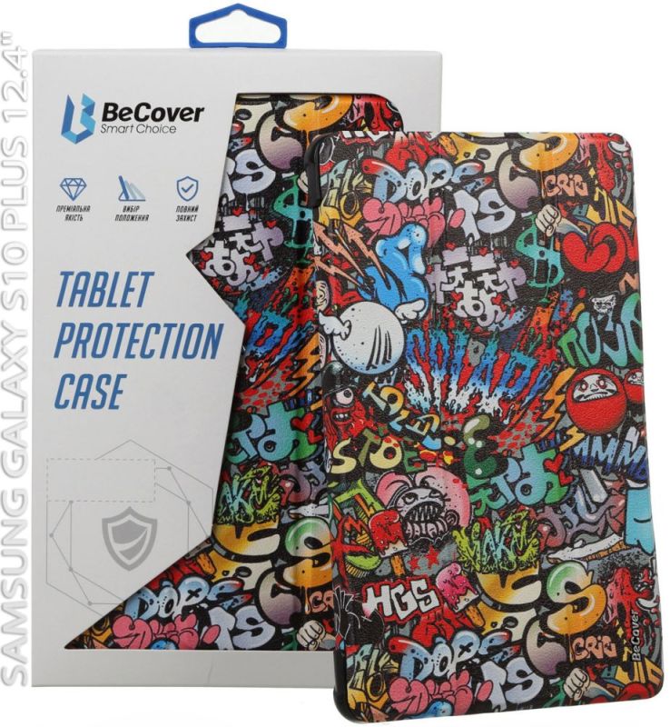 Чехол-книжка BeCover Smart Case для Samsung Galaxy Tab S10 Plus SM-X820/SM-X826 Graffiti (712243)