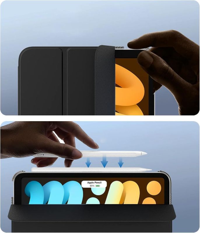 Чeхол-книжка BeCover Tri Fold Hard для Apple iPad Mini 7 2024 8.3" Black (712450)
