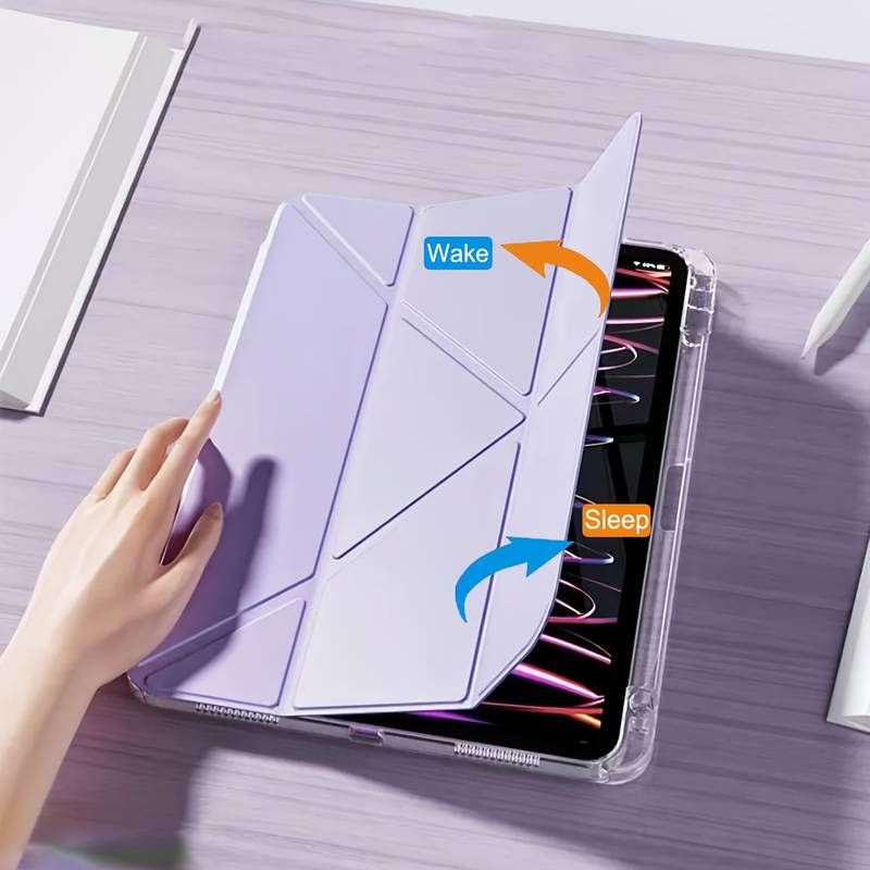 Чeхол-книжка BeCover Ultra Slim Origami Transparent с креплением Apple для Apple iPad Mini 6 2021 Purple (712933)