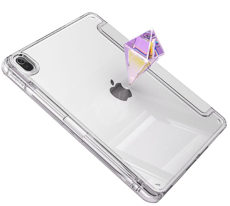 Чeхол-книжка BeCover Ultra Slim Origami Transparent с креплением Apple для Apple iPad Mini 7 2024 Gray (712935)