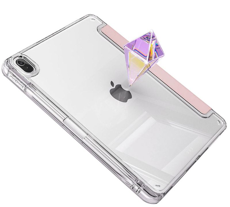 Чeхол-книжка BeCover Ultra Slim Origami Transparent с креплением Apple для Apple iPad Mini 7 2024 Pink (712936)