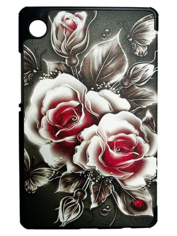 Чeхол BeCover Smart Case для Samsung Galaxy Tab A11 SM-X133/SM-X135 8.7" Black Rose (713983)