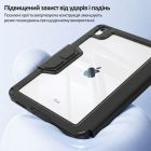 Чехол-книжка BeCover Rugged Origami Transparent с креплением Apple Pencil для Apple iPad Air 11" M2/M3 (2024/2025) Black (714968)