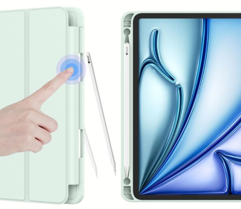 Чохол BeCover Tri Fold Soft TPU з кріпленням Apple Pencil для Apple iPad Air 11" M4 2026 Green (715231)