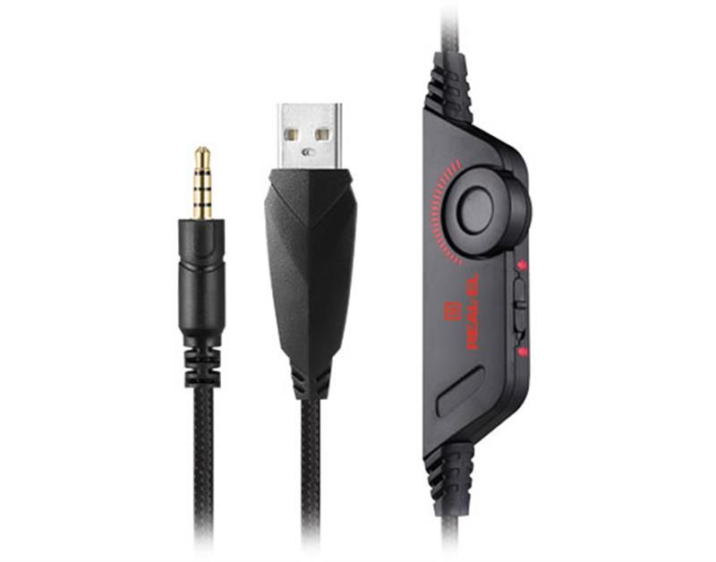 Гарнітура REAL-EL GDX-7650 Black/Red (EL124100043)