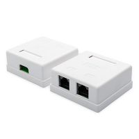 Розетка Atcom зовнішня UTP 5e 2-порти RJ45 (15254)