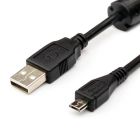 Кабель Atcom USB - micro USB V 2.0 (M/M), 1.8 м, черный пакет (9175)