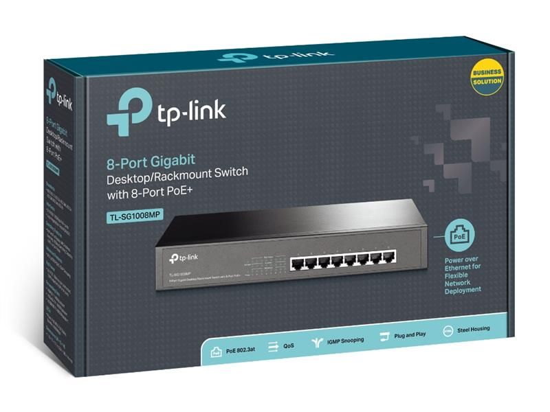 Коммутатор TP-Link (TL-SG1008MP)