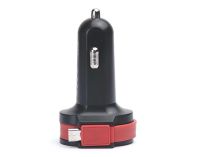 Автомобільний зарядний пристрій REAL-EL CA-35 (3USBx3.4A) Black/Orange + кабель microUSB (EL123160012)